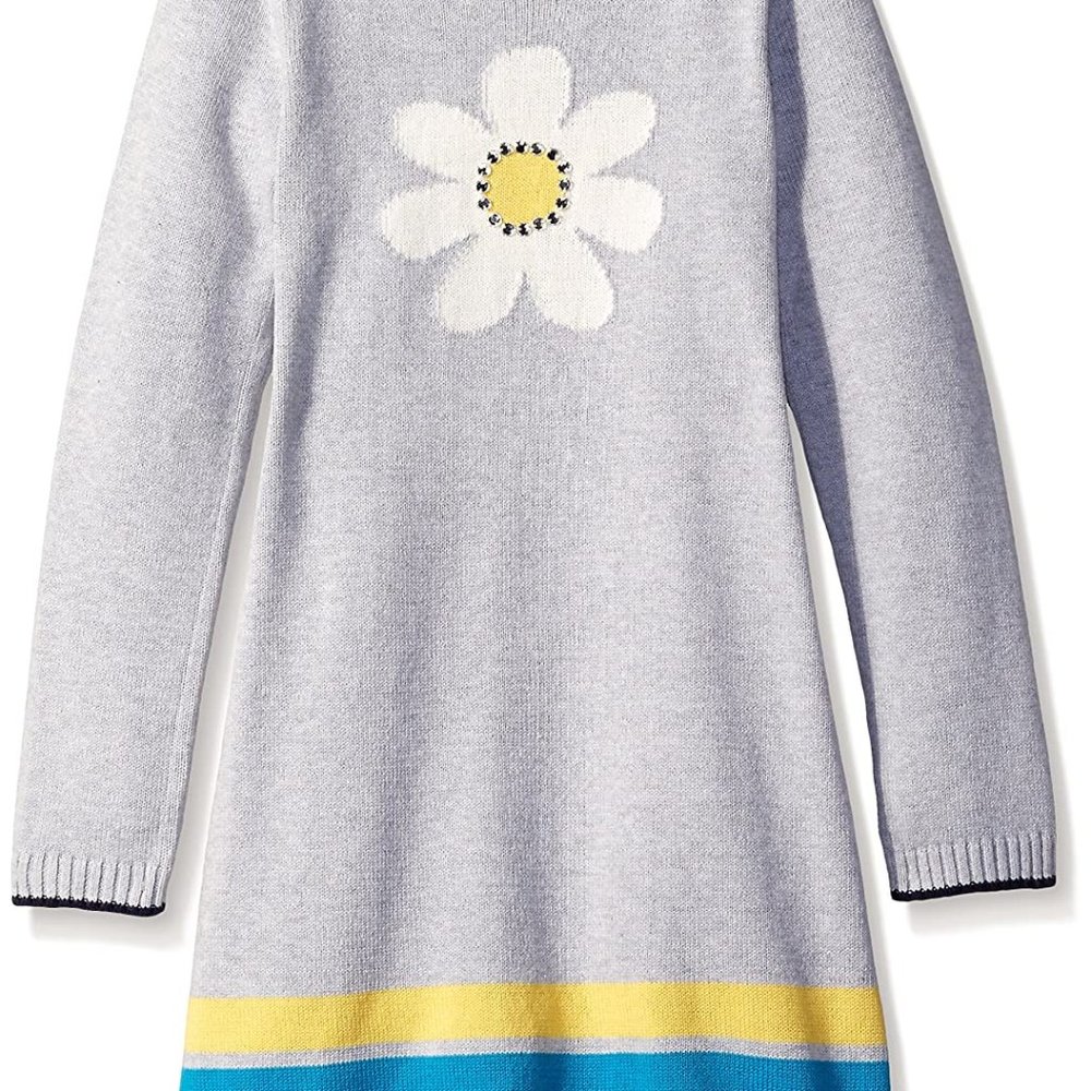 🖤3/$25 Gymboree Girls Grey Daisy Sweater Dress🖤